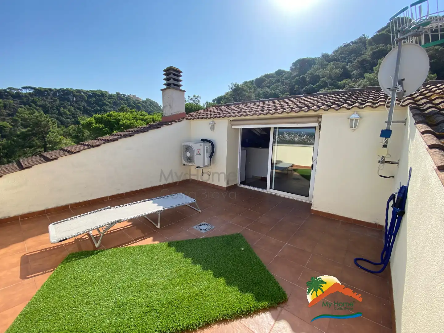 Terrassa de Casa adosada en venda en Blanes amb Aire condicionat, Calefacció i Jardí privat