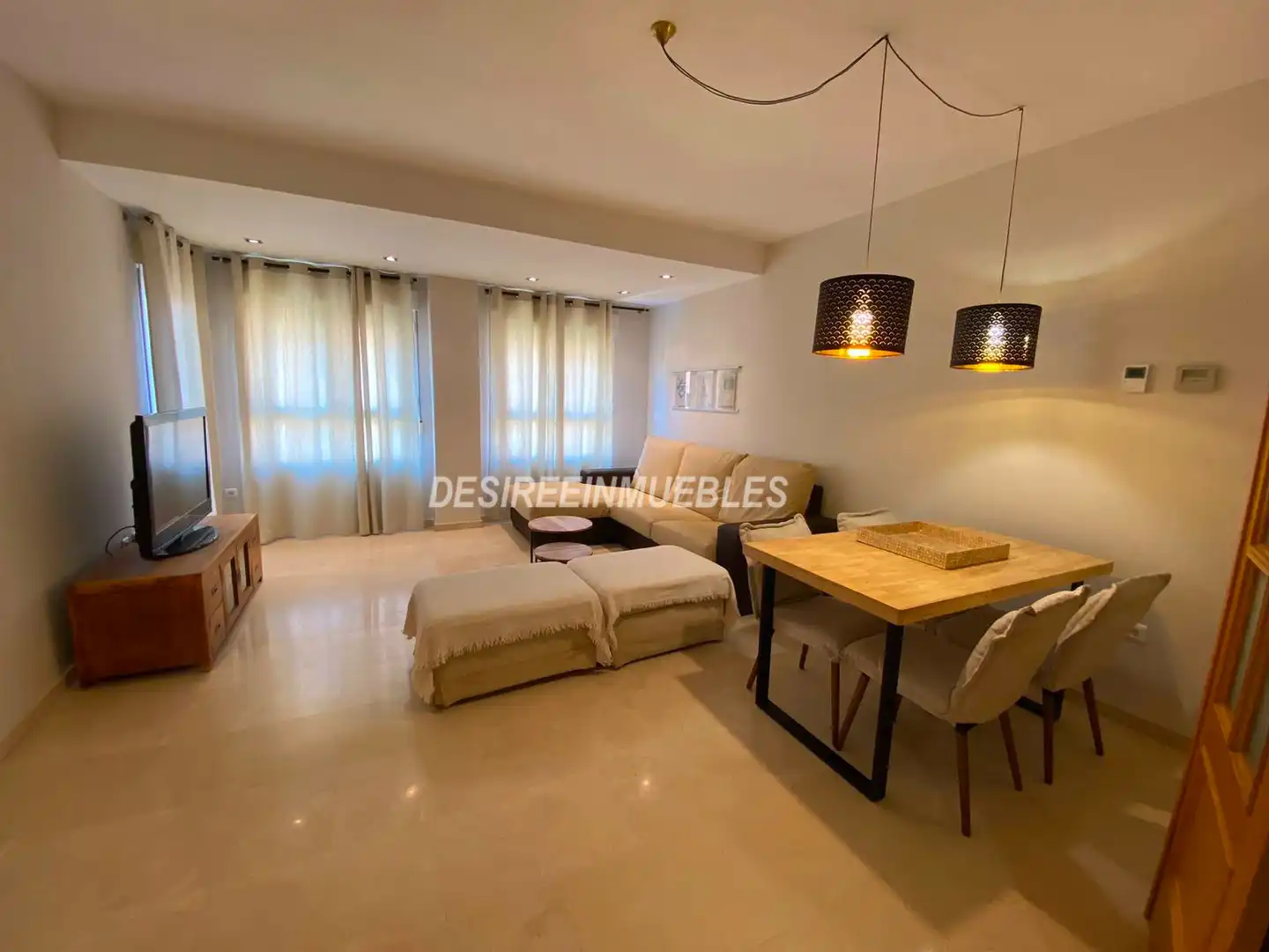 Living room of Flat for rent in Valencia  with Air Conditioner, Heating and Terrace