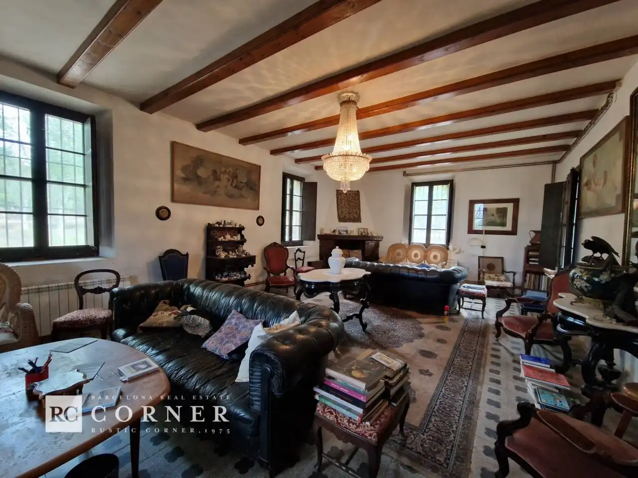 Living room of Houses for sale in Vimbodí i Poblet  with Heating, Private garden and Swimming Pool