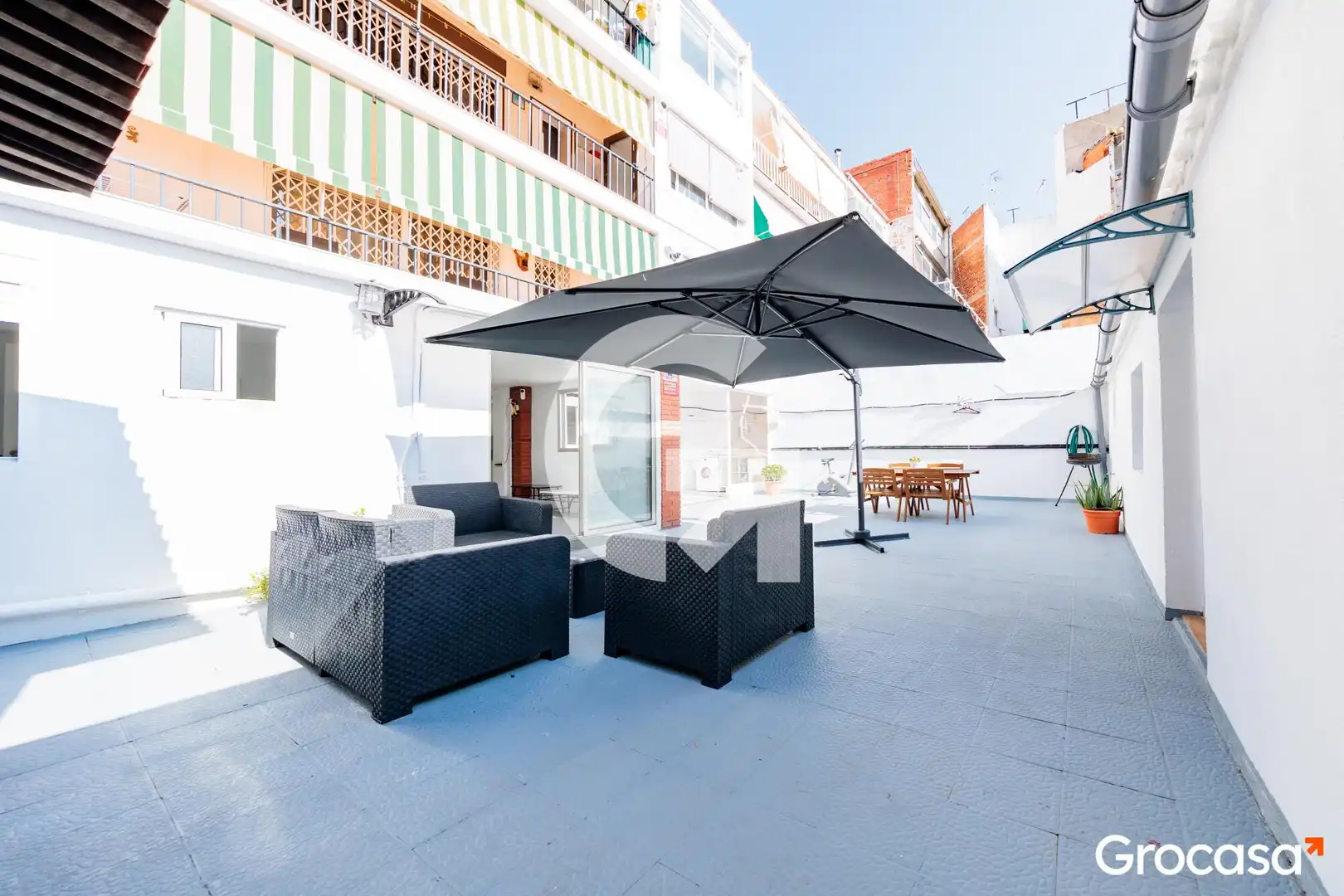Terrasse von Erdgeschoss zum Verkauf in Terrassa mit Heizung, Terrasse und Abstellraum