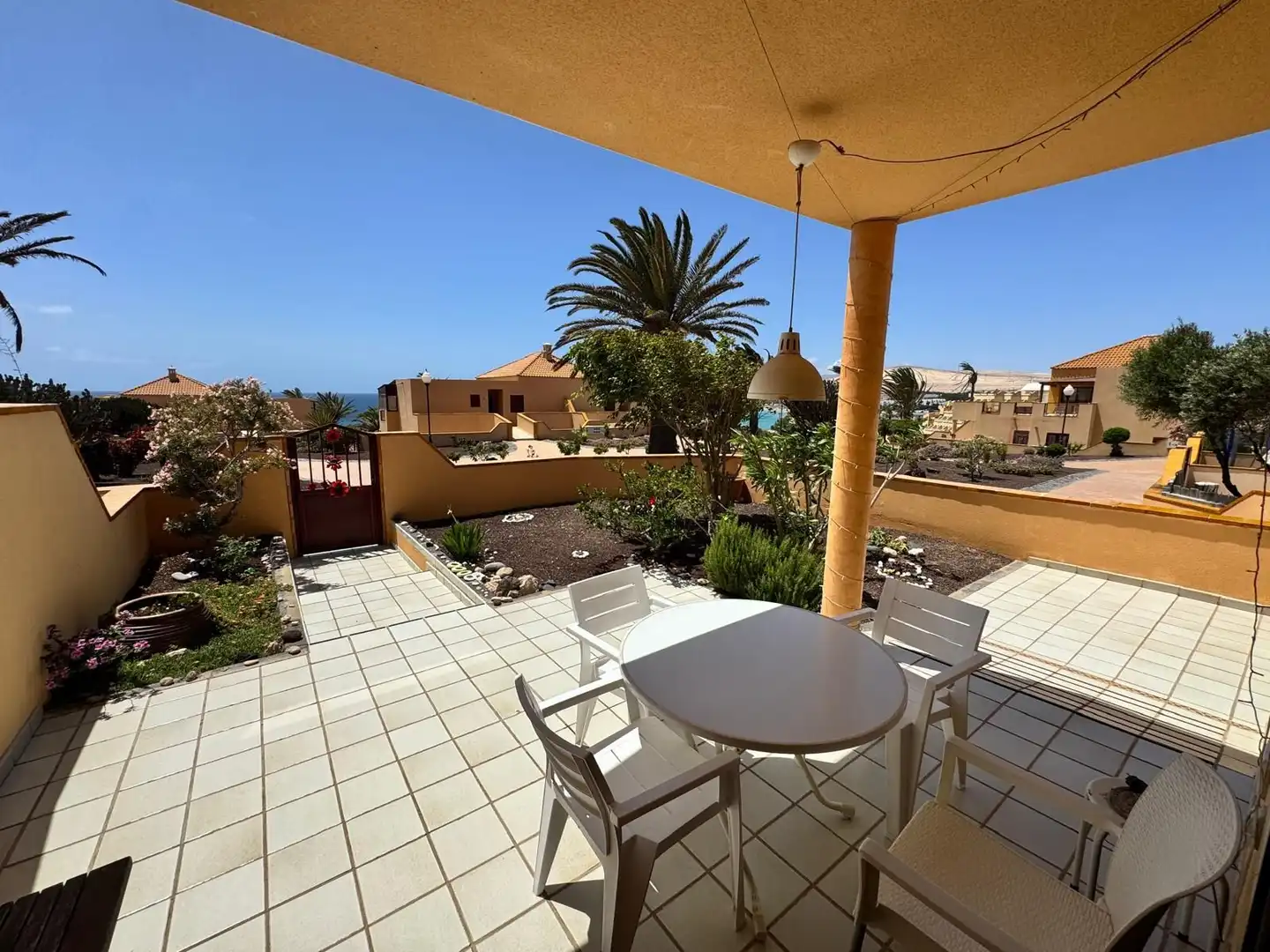 Terraza de Apartamento de alquiler en Costa Calma