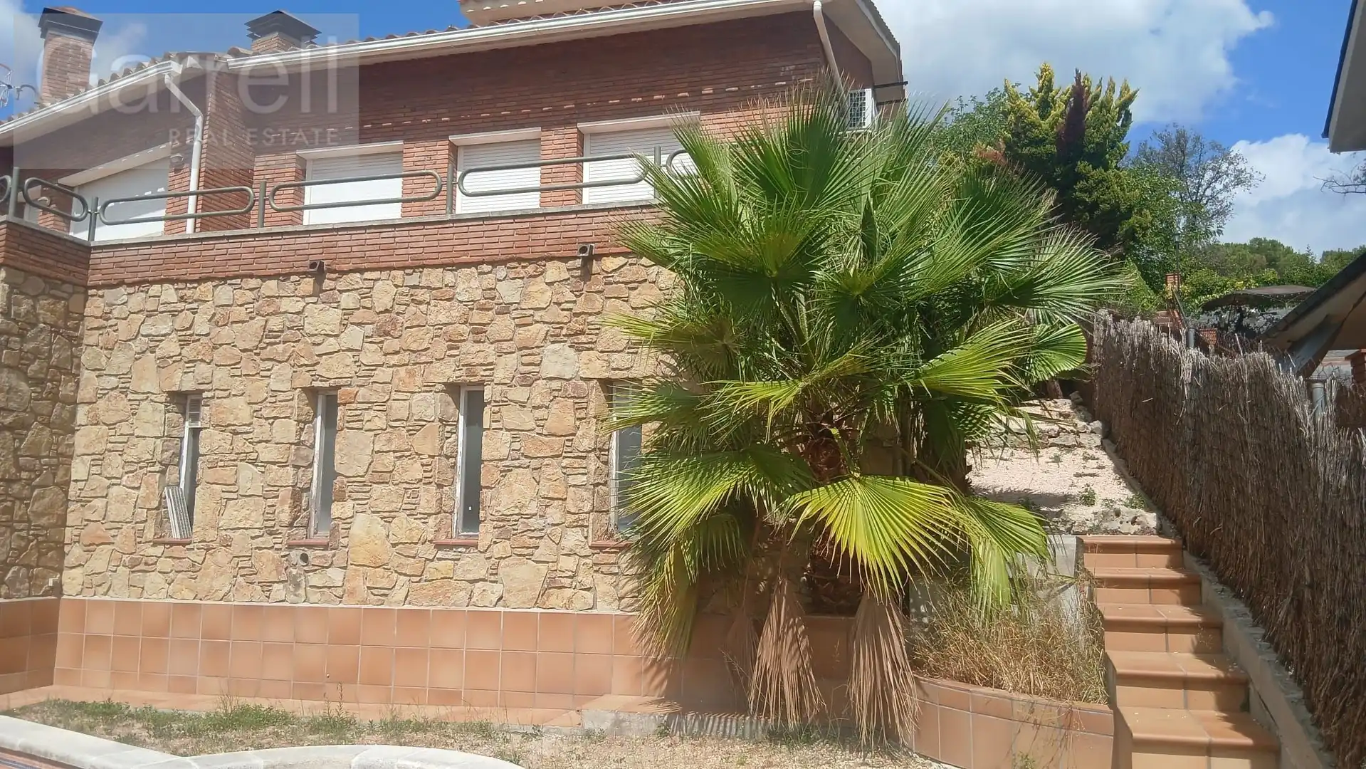 Vista exterior de Casa adosada en venta en Sant Pere de Vilamajor con Terraza y Piscina