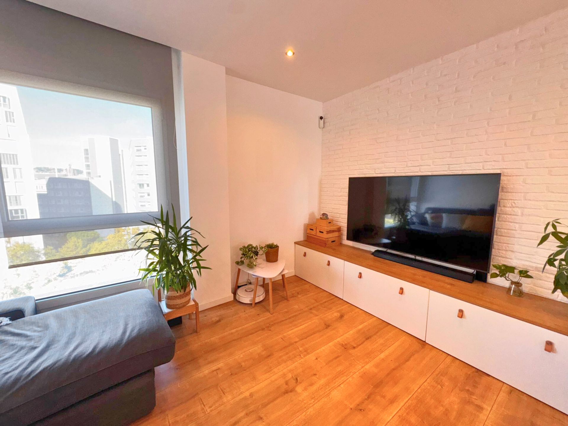 Sala de estar de Piso en venta en  Barcelona Capital con Aire acondicionado, Calefacción y Parquet