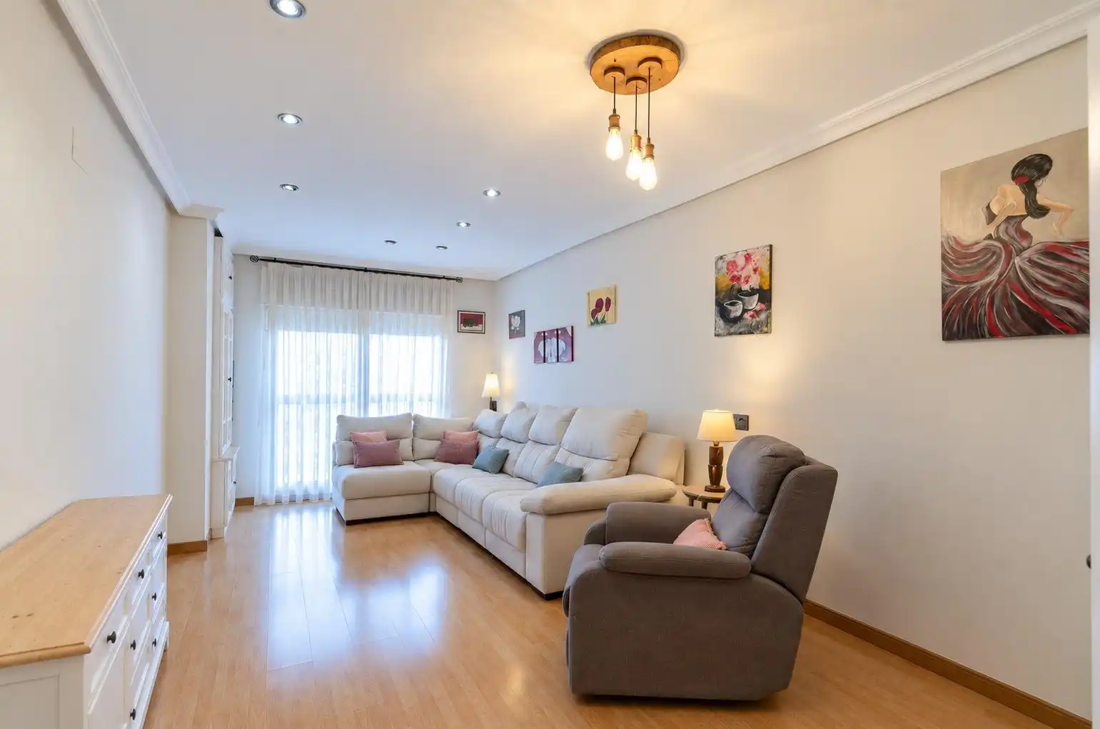 Wohnzimmer von Wohnung zur Miete in Cartagena mit Klimaanlage und Möbliert