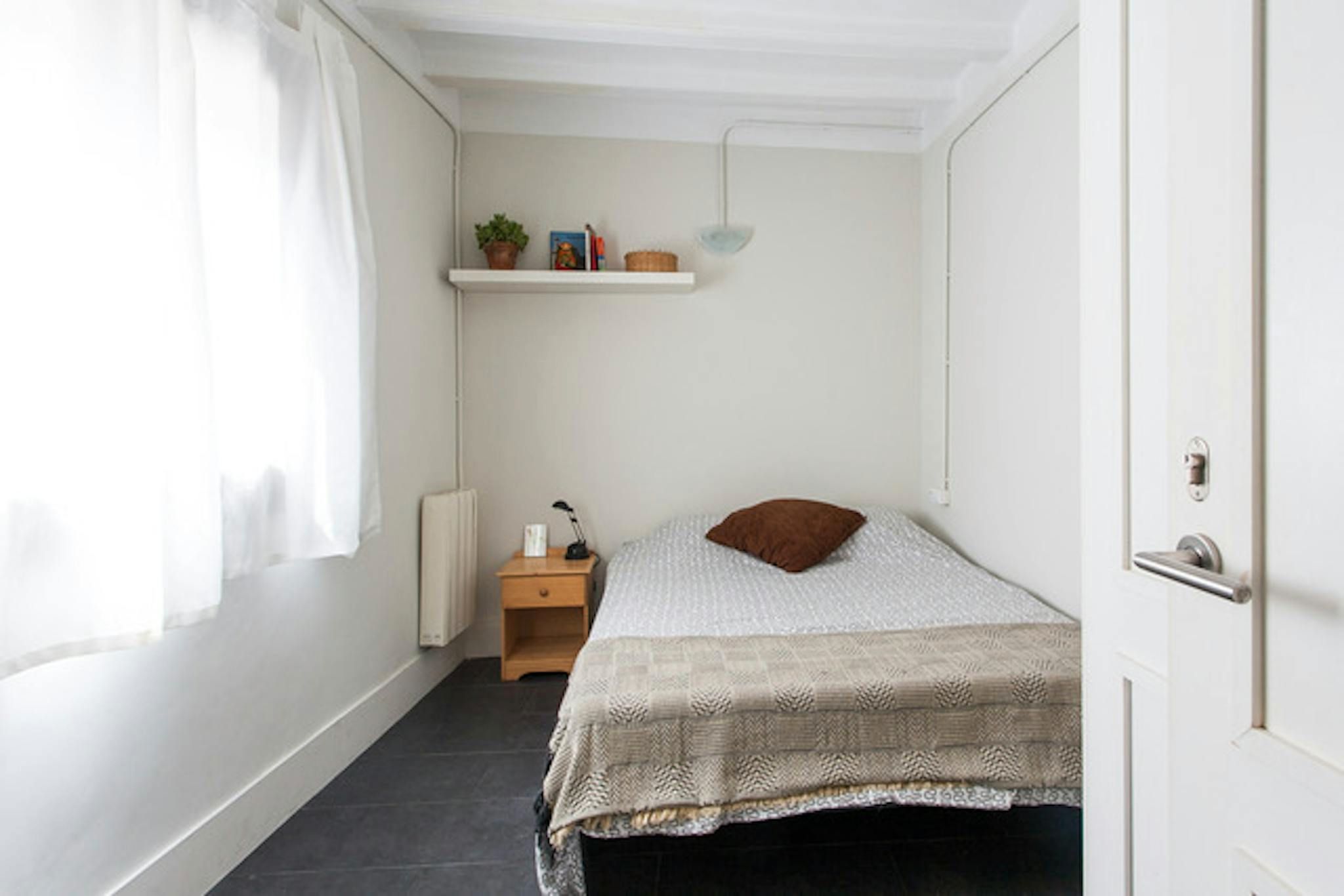 Schlafzimmer von Wohnung zur untervermieten in  Barcelona Capital mit Heizung, Möbliert und Waschmaschine