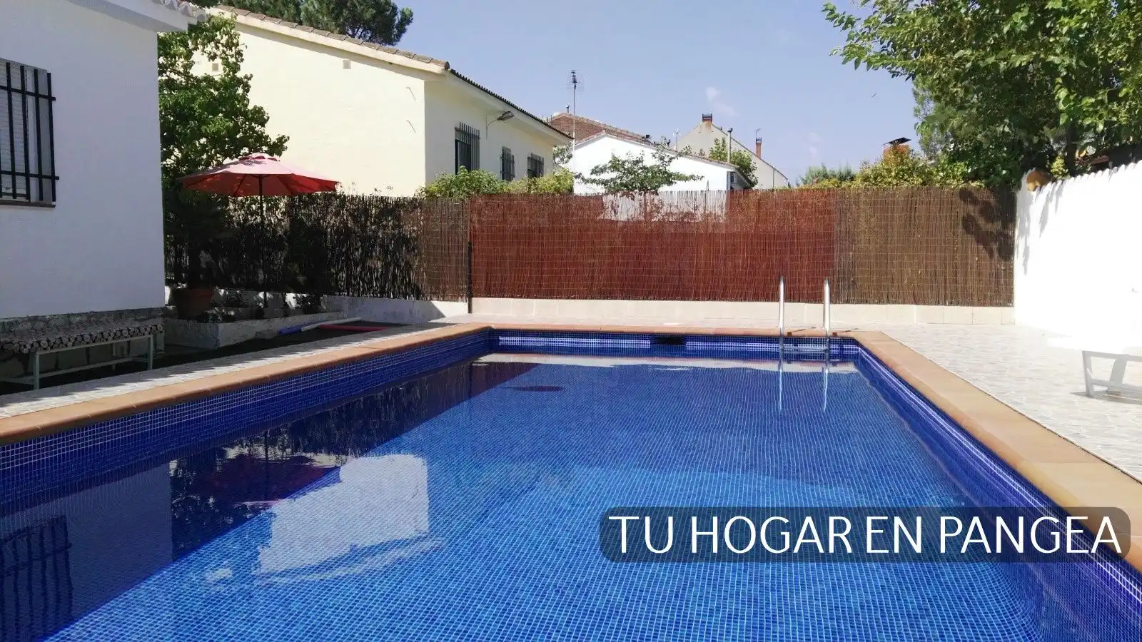 Swimming pool of Houses for sale in El Álamo  with Heating, Private garden and Storage room