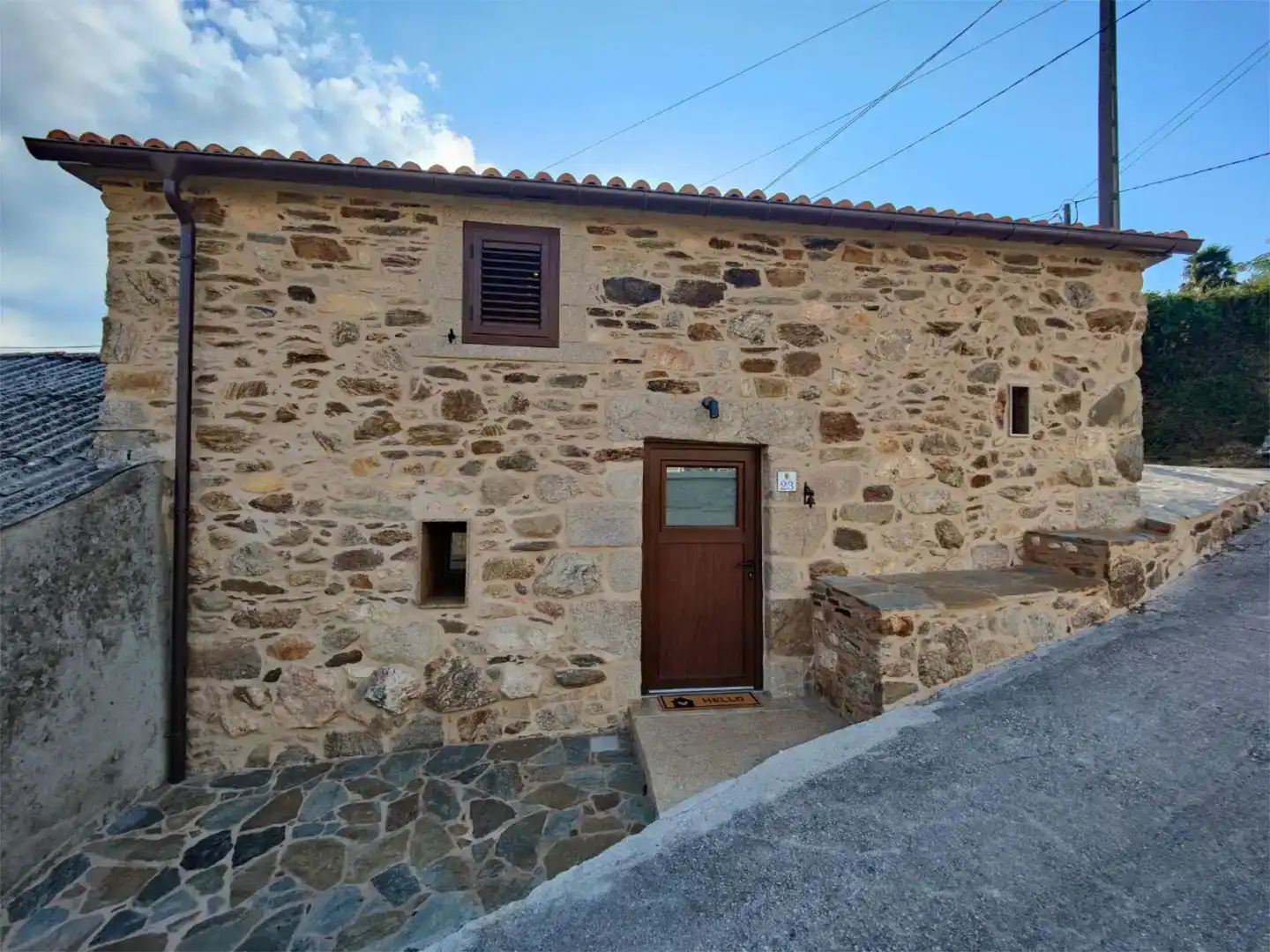 Vista exterior de Casa adosada de lloguer en Vedra amb Aire condicionat i Moblat