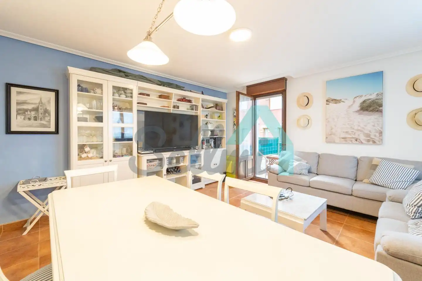 Living room of Ground floor for sale in Tapia de Casariego  with Heating, Parquet flooring and Terrace