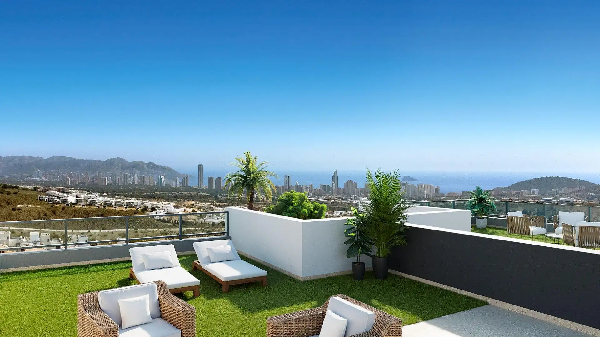 Terrace of Flat for sale in Finestrat  with Air Conditioner, Heating and Terrace