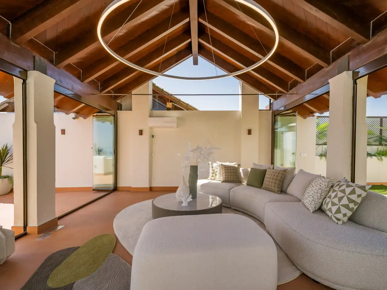 Living room of Duplexes for sale in Estepona  with Air Conditioner, Heating and Terrace