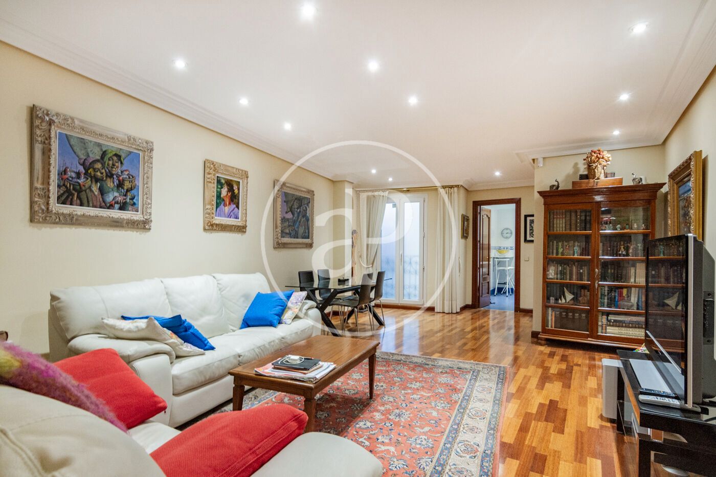 Living room of Attic to rent in  Madrid Capital  with Air Conditioner, Heating and Terrace
