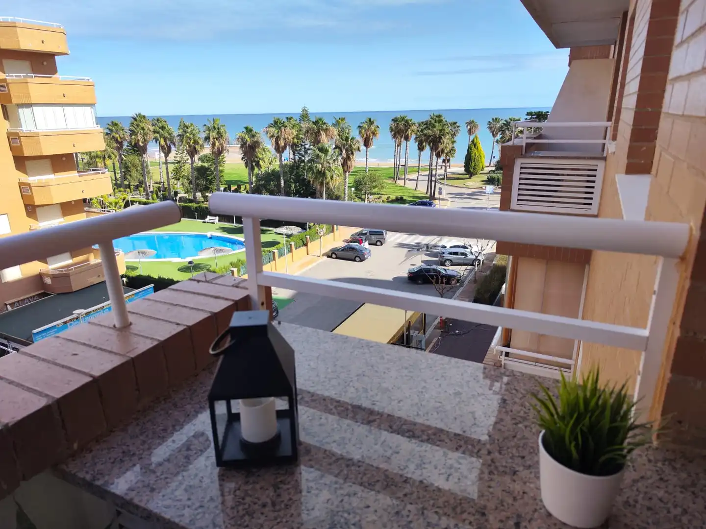 Terraza de Apartamento de alquiler en Oropesa del Mar / Orpesa con Aire acondicionado, Terraza y Amueblado
