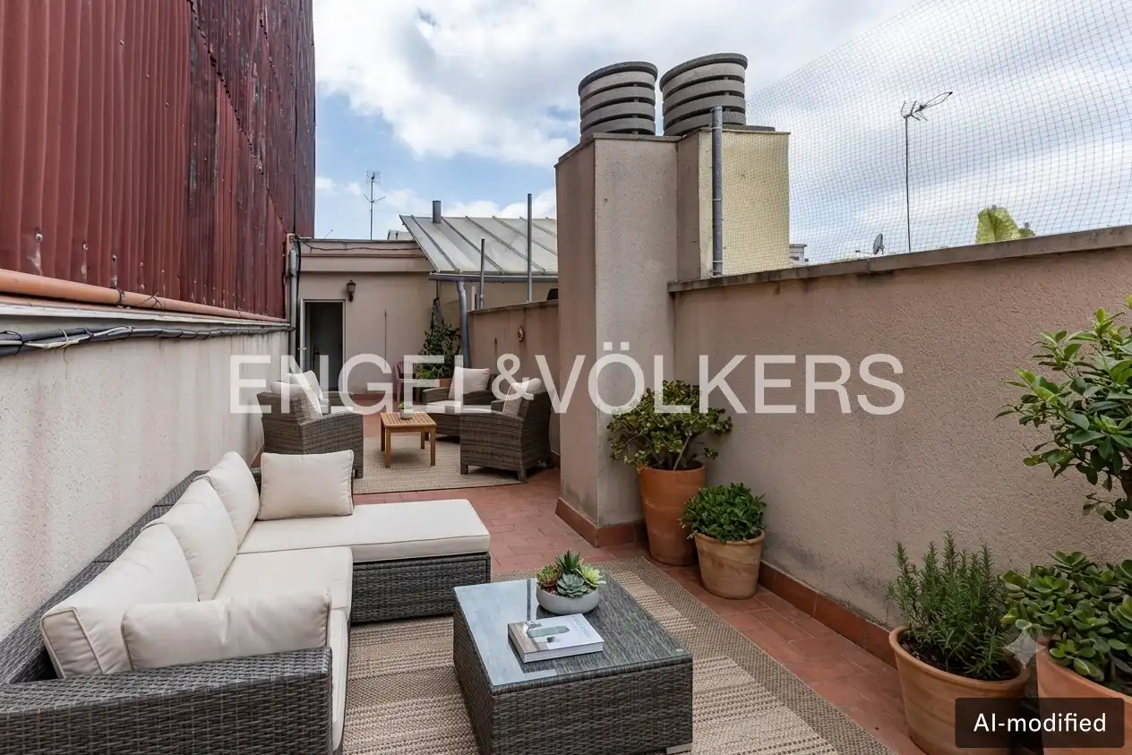 Terrassa de Àtic en venda en L'Hospitalet de Llobregat amb Calefacció, Terrassa i Moblat