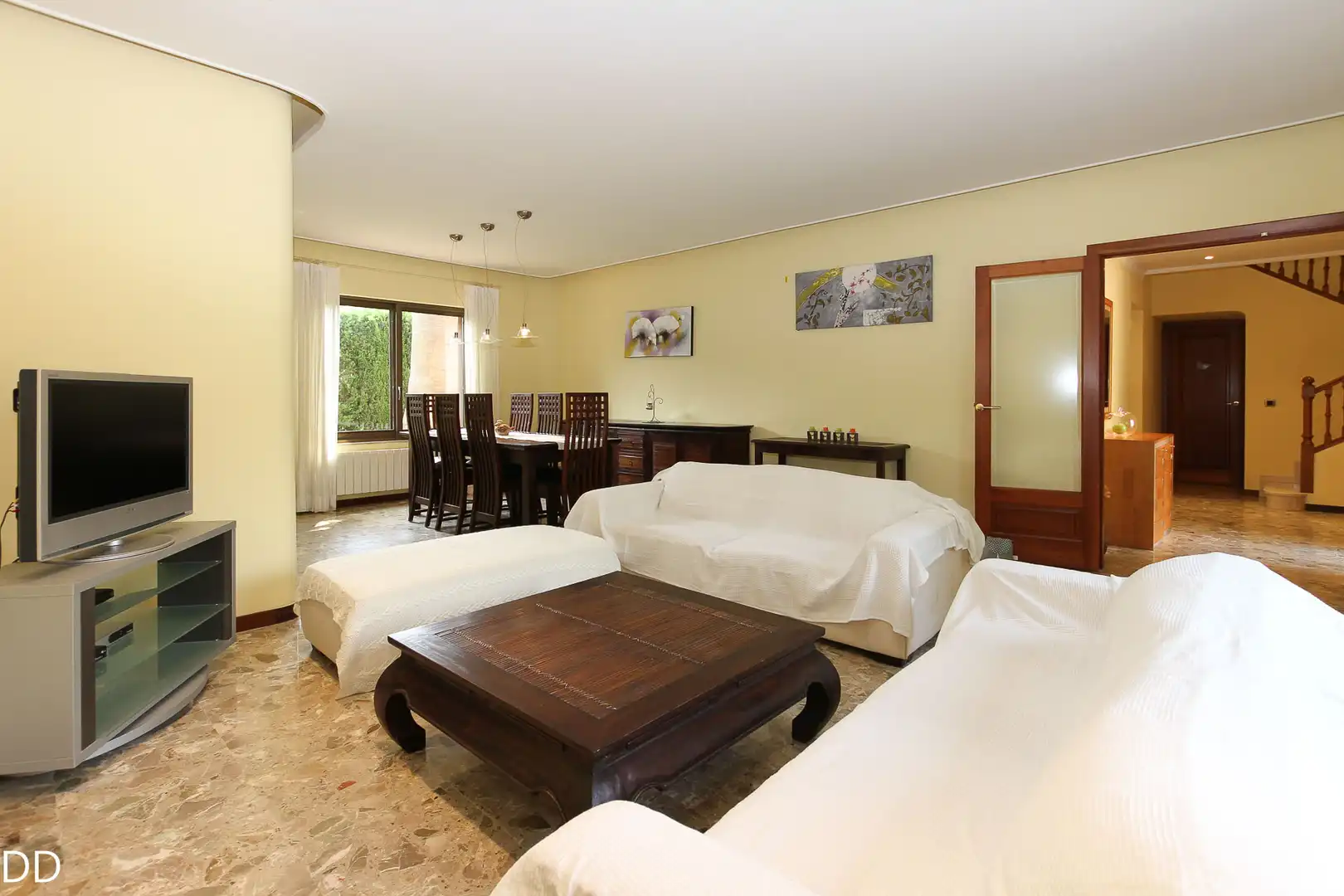 Sala de estar de Casa o chalet de alquiler en Dénia con Aire acondicionado, Calefacción y Jardín privado