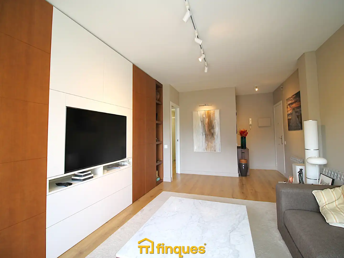 Sala de estar de Piso en venta en Mollet del Vallès con Aire acondicionado, Calefacción y Parquet
