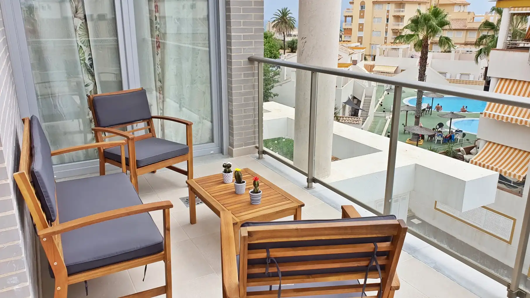 Terraza de Apartamento de alquiler en Oliva con Aire acondicionado, Calefacción y Terraza