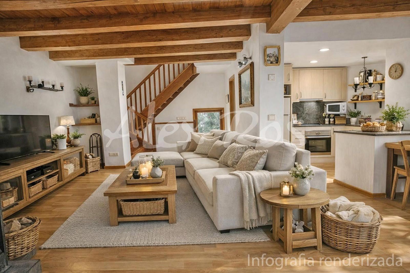 Sala d'estar de Dúplex en venda en Alp amb Terrassa i Traster