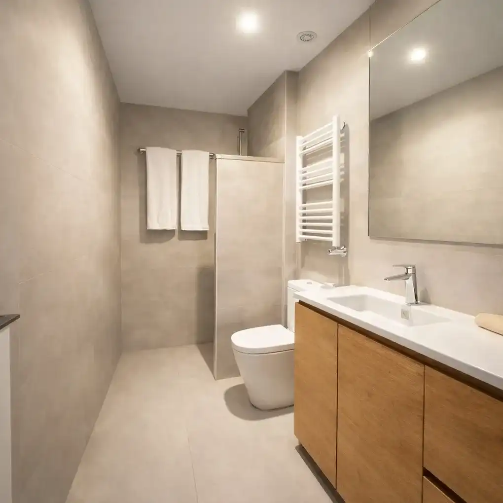 Badezimmer von Wohnung zum Verkauf in Vitoria - Gasteiz mit Heizung und Terrasse