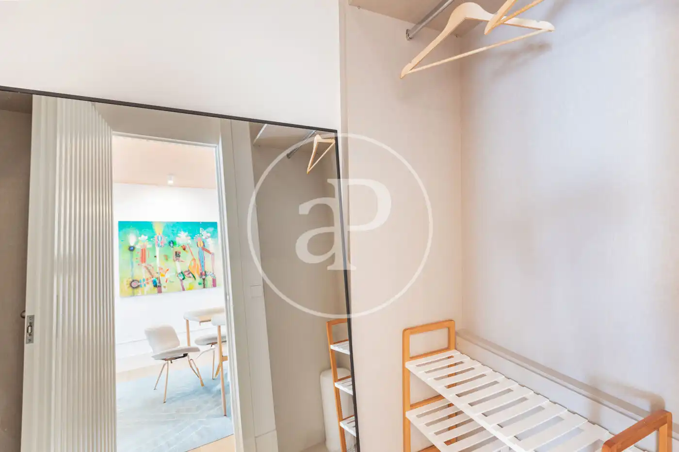 Schlafzimmer von Wohnung zur Miete in Madrid mit Klimaanlage, Heizung und Privatgarten