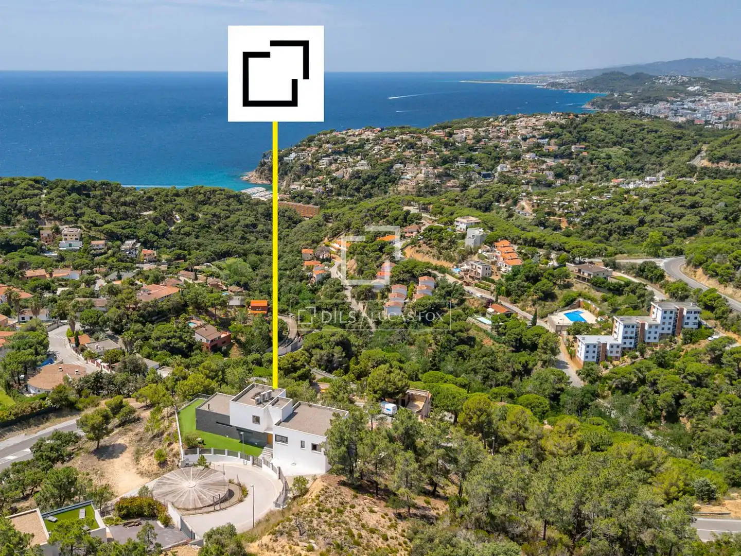 Außenansicht von Haus oder Chalet zum Verkauf in Lloret de Mar mit Klimaanlage, Privatgarten und Terrasse