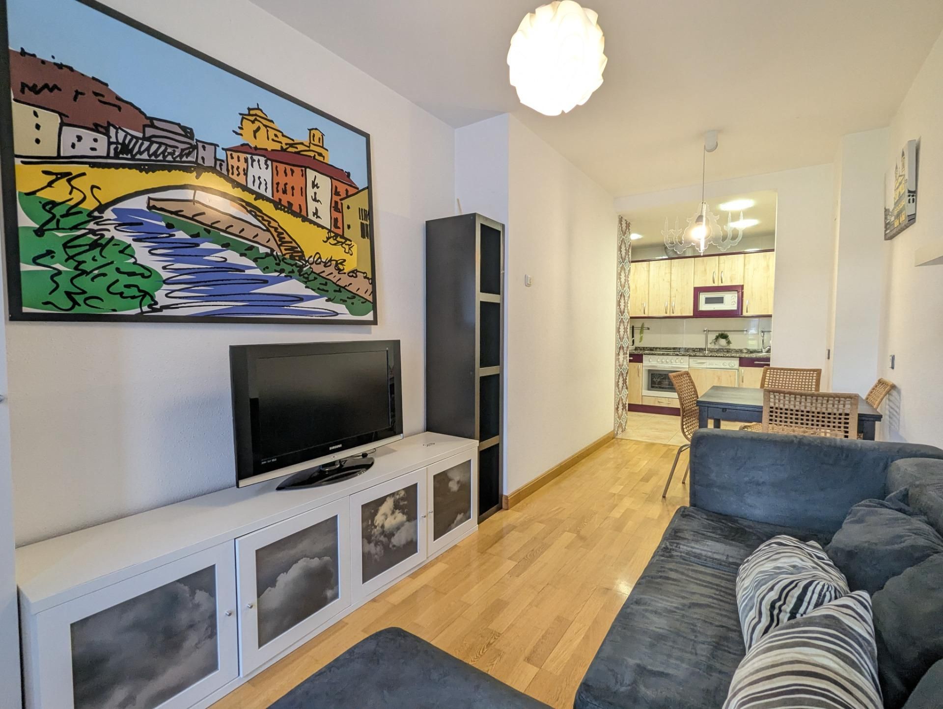 Sala d'estar de Apartament en venda en Estella / Lizarra amb Calefacció i Balcó