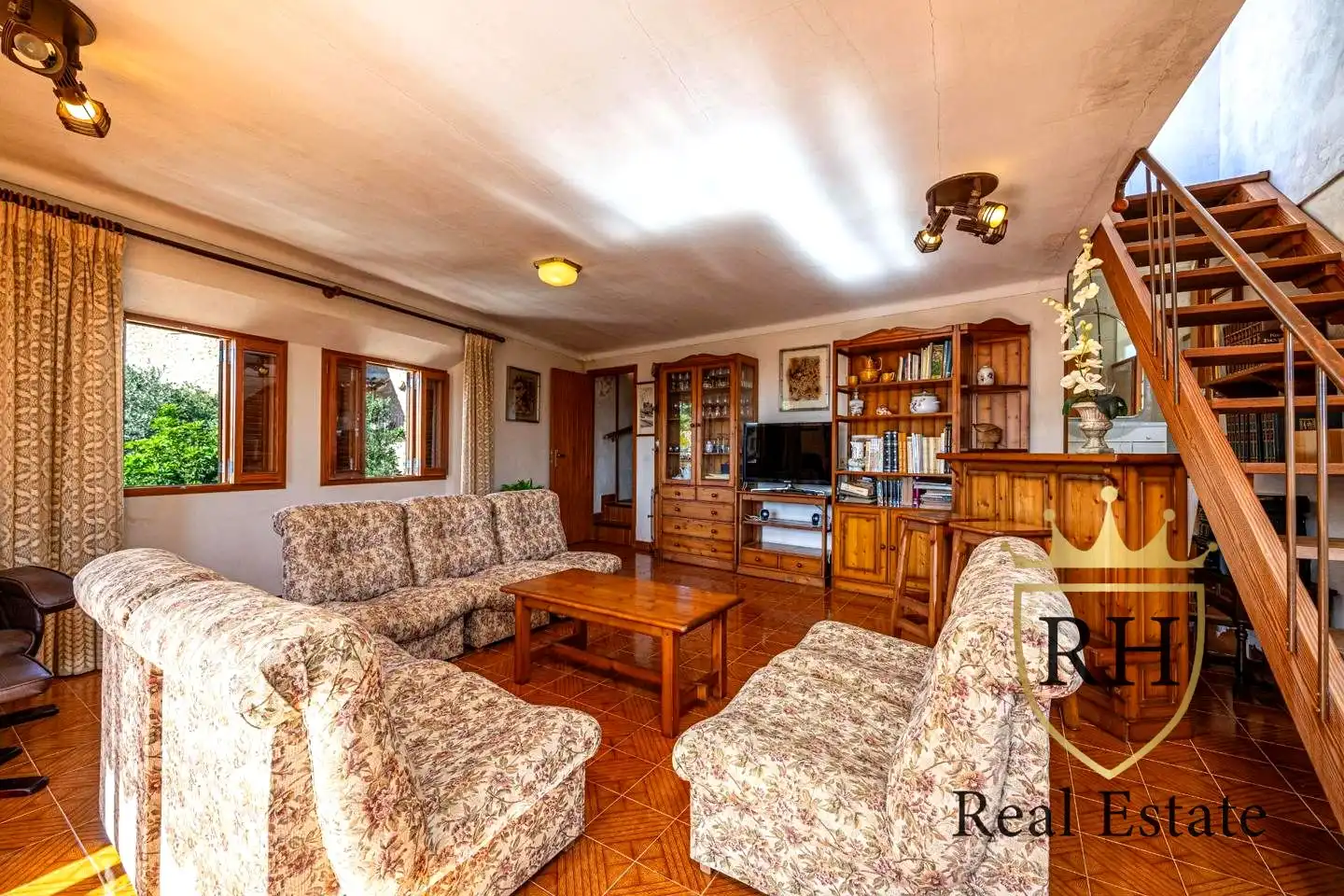 Sala de estar de Casa o chalet en venta en Selva con Aire acondicionado, Jardín privado y Terraza