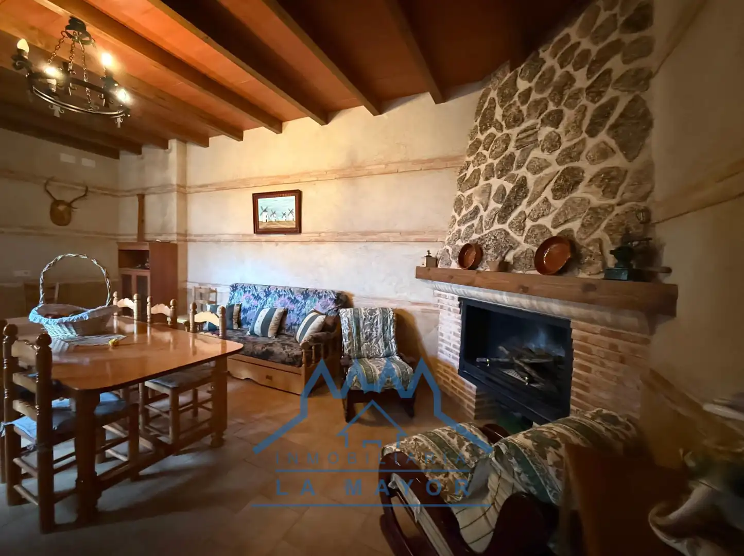 Sala de estar de Casa o chalet en venta en Almagro con Jardín privado, Terraza y Trastero