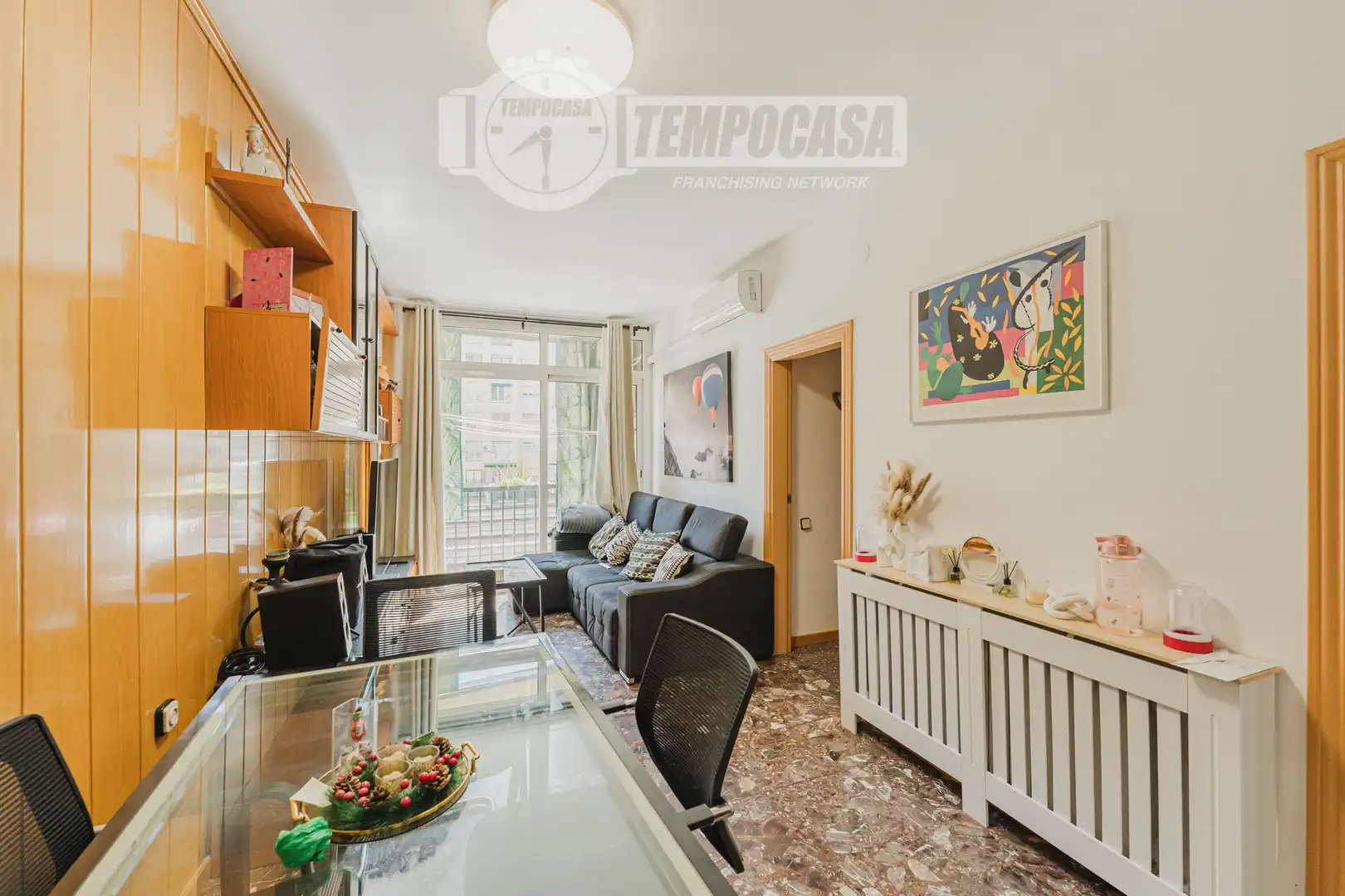 Living room of Flat for sale in Barcelona  with Air Conditioner, Heating and Balcony