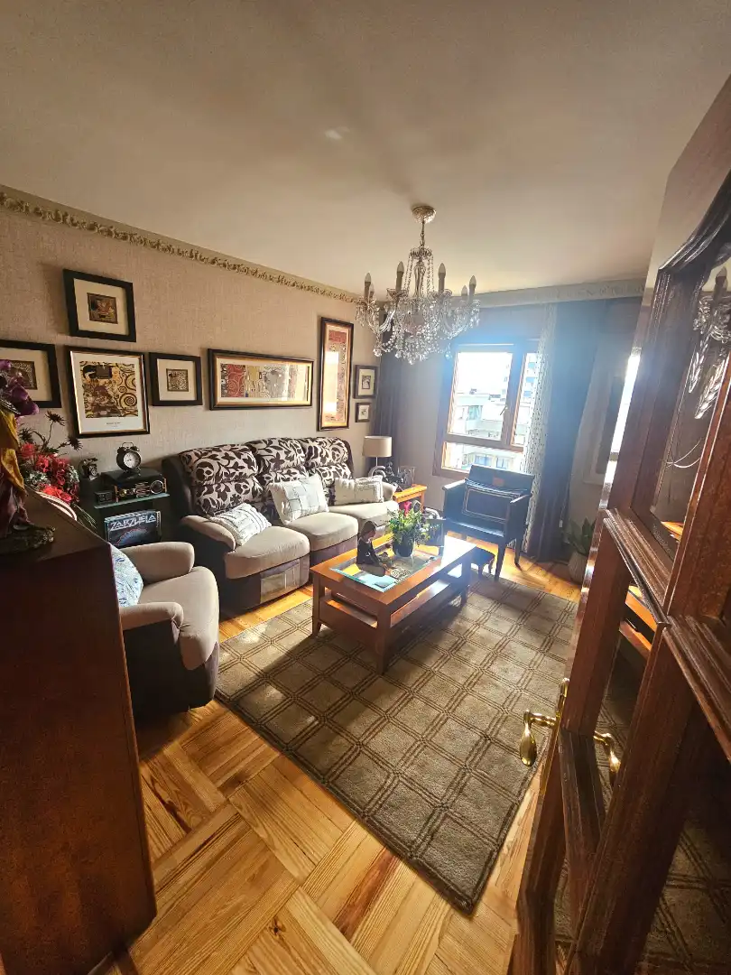 Sala de estar de Piso en venta en Bilbao  con Amueblado