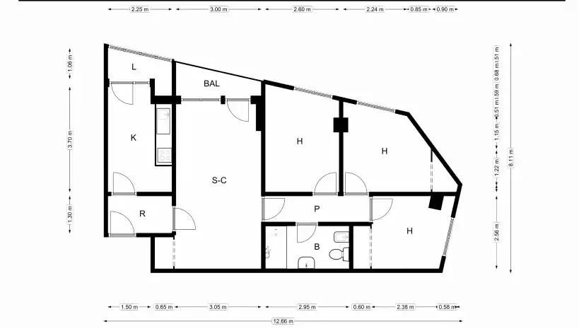 Piso en venta en Murcia