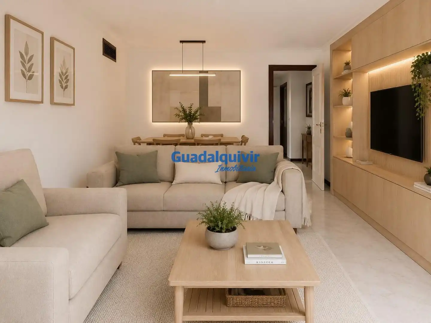 Sala de estar de Piso en venta en Nervión