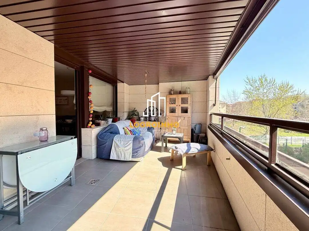Terraza de Piso de alquiler en  Logroño con Aire acondicionado, Calefacción y Terraza
