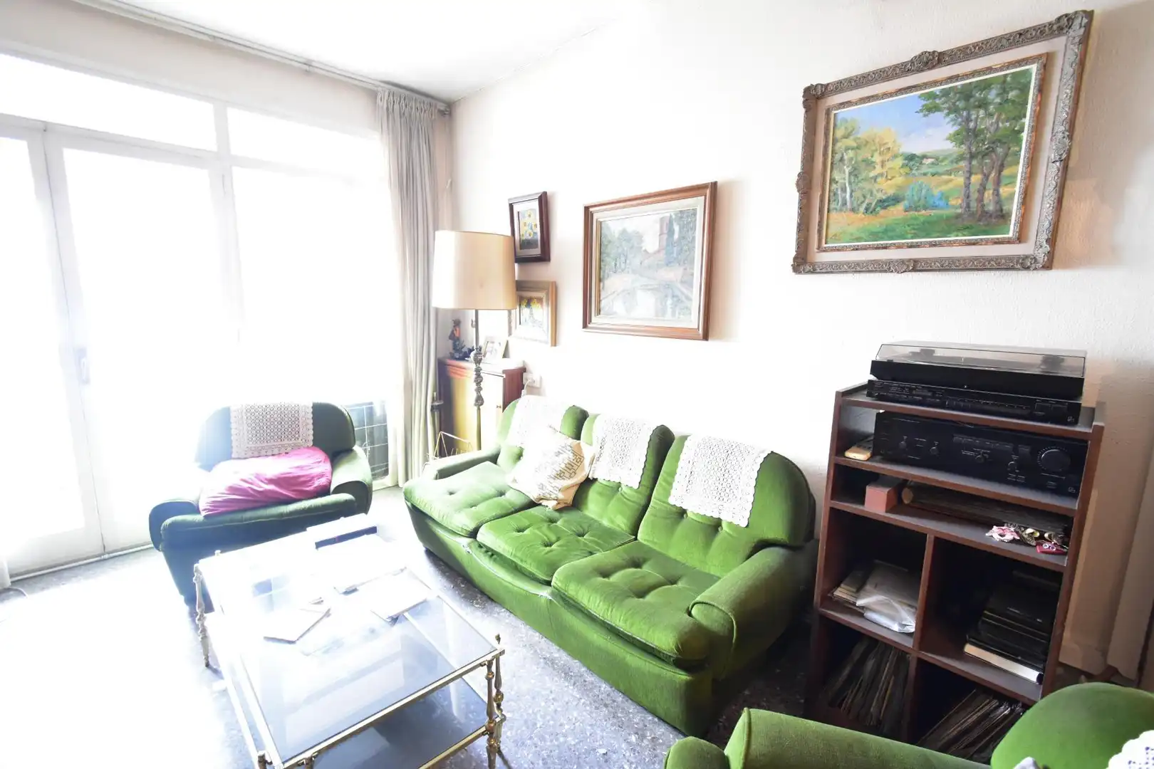 Sala d'estar de Pis en venda en Barcelona amb Aire condicionat, Calefacció i Terrassa