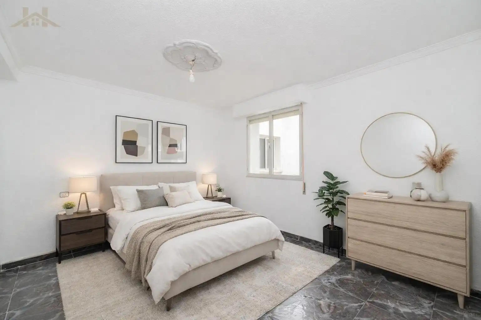 Schlafzimmer von Wohnung zum Verkauf in Fuenlabrada mit Heizung, Terrasse und Ofen