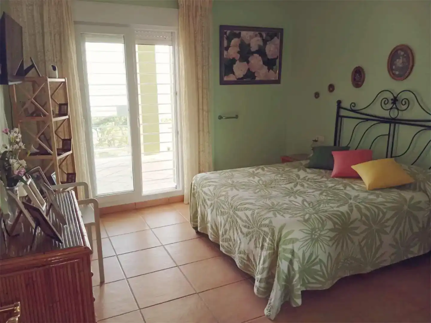 Schlafzimmer von Wohnung zur Miete in Mazagón mit Klimaanlage, Privatgarten und Schwimmbad