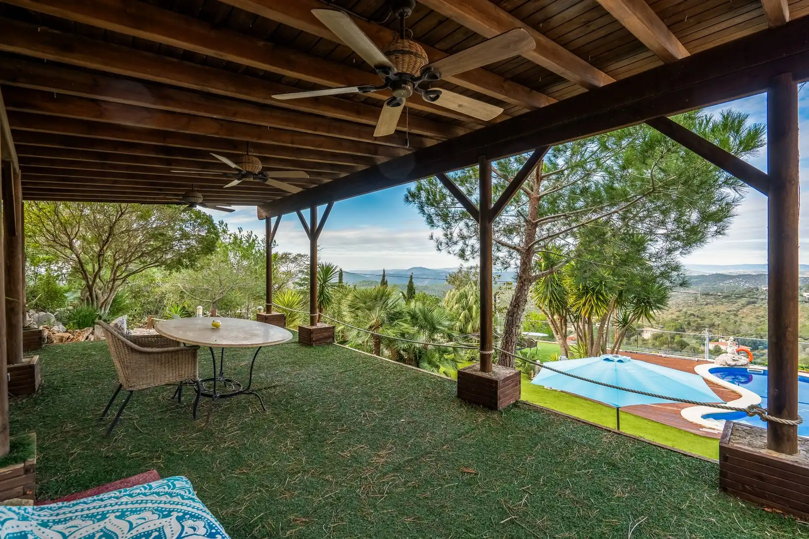 Terrassa de Casa o xalet en venda en Olivella amb Aire condicionat, Calefacció i Jardí privat