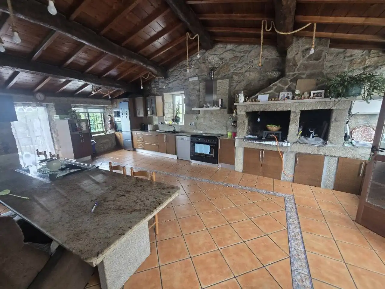 Küche von Haus oder Chalet zum Verkauf in O Saviñao  mit Heizung, Privatgarten und Terrasse