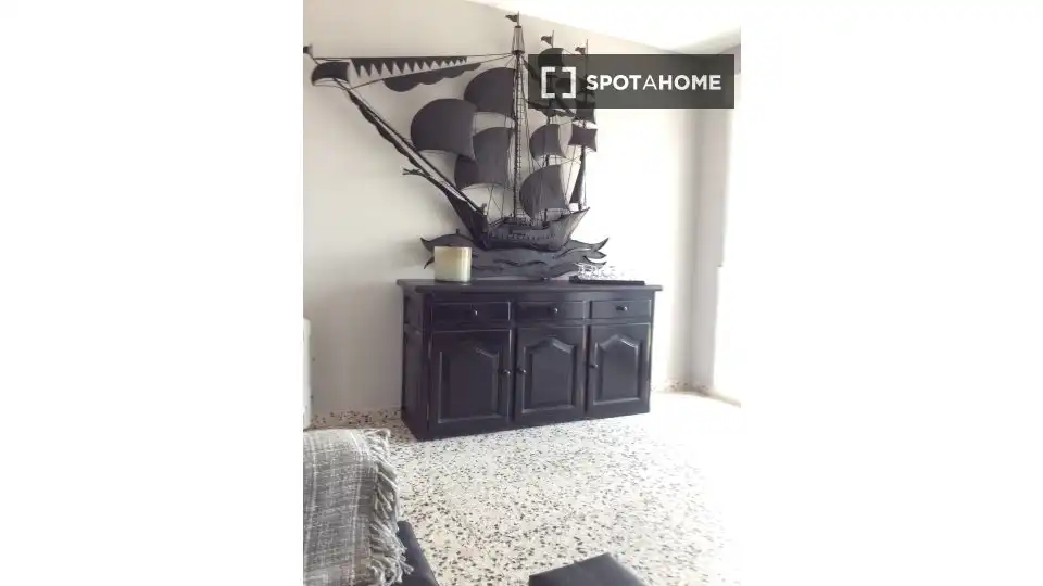 Schlafzimmer von Wohnung zur Miete in Gandia mit Klimaanlage, Heizung und Möbliert