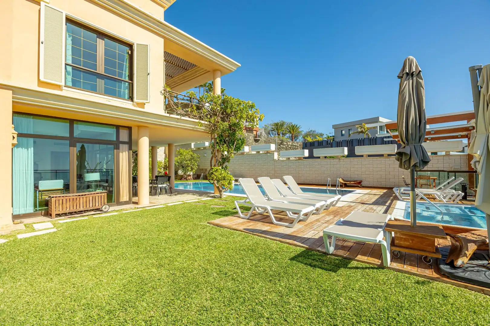 Terraza de Casa o chalet en venta en San Bartolomé de Tirajana con Aire acondicionado, Jardín privado y Terraza