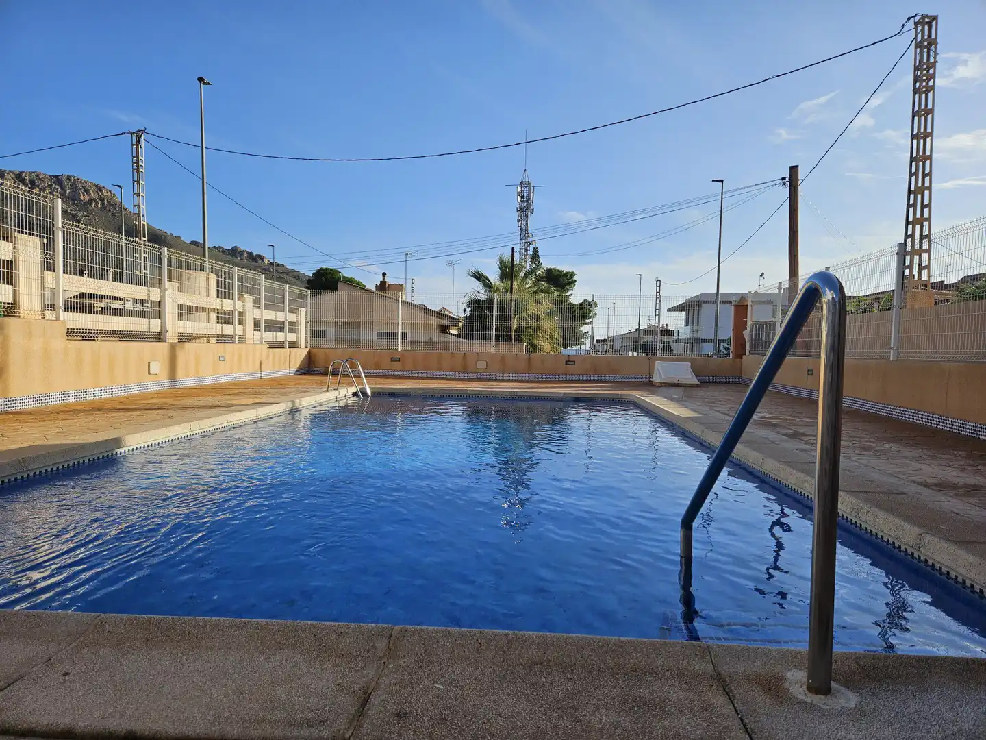 Swimming pool of Apartments for rent in Águilas  with Air Conditioner and Balcony