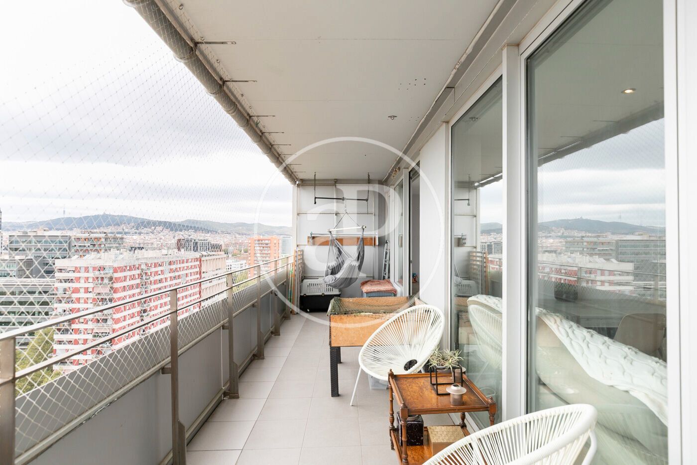 Terrace of Flat for sale in  Barcelona Capital  with Air Conditioner, Heating and Private garden