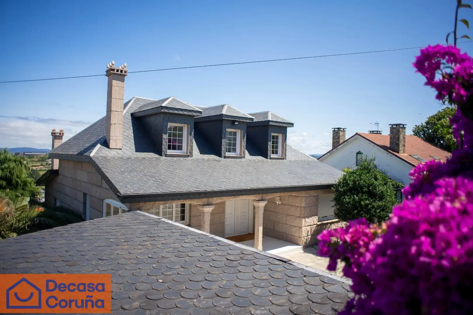 Exterior view of Houses for sale in A Coruña Capital   with Heating, Private garden and Terrace