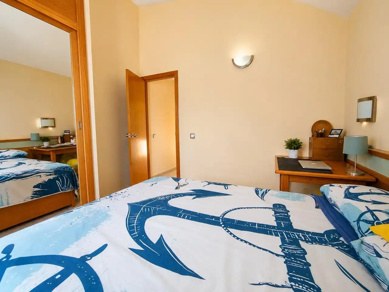 Schlafzimmer von Wohnung zum Verkauf in San Bartolomé de Tirajana mit Klimaanlage, Terrasse und Möbliert