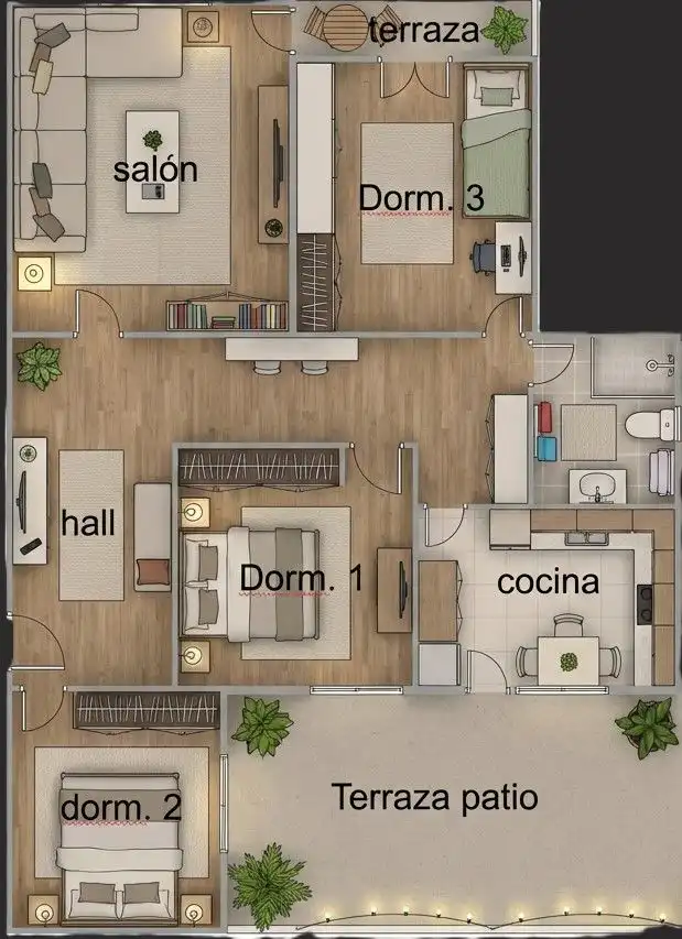 Piso en venta en  Logroño con Calefacción, Parquet y Terraza