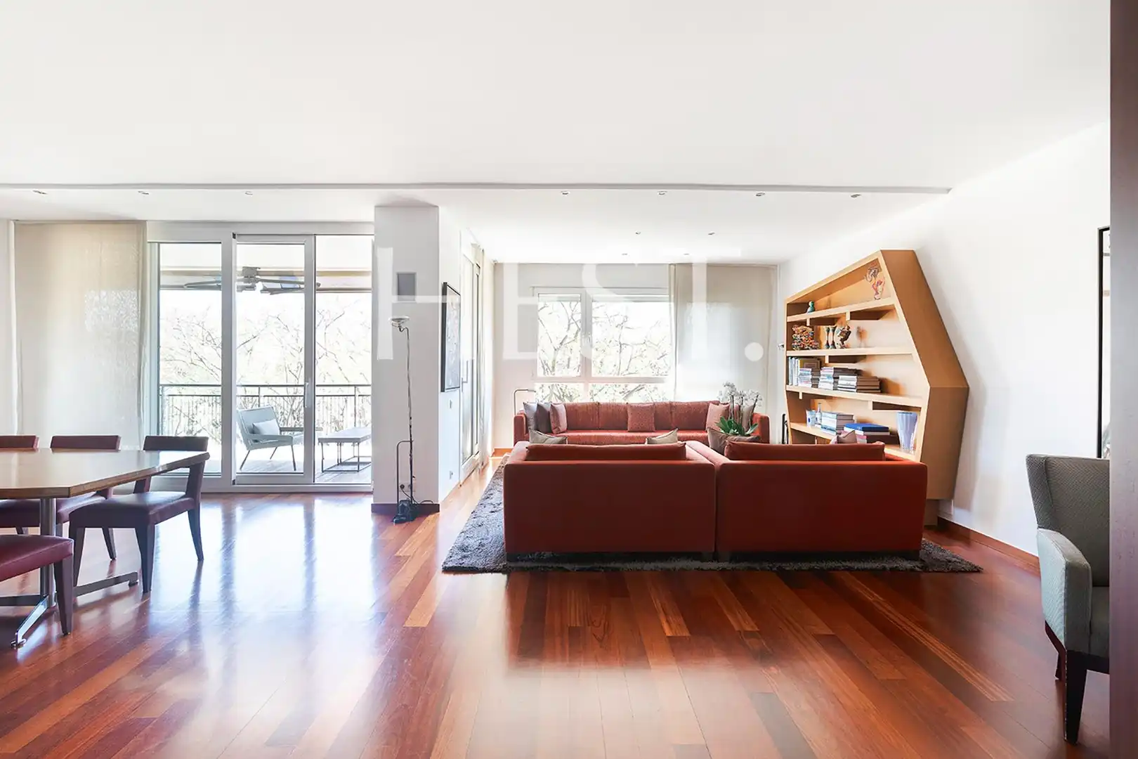 Sala de estar de Piso en venta en Barcelona con Aire acondicionado, Calefacción y Jardín privado
