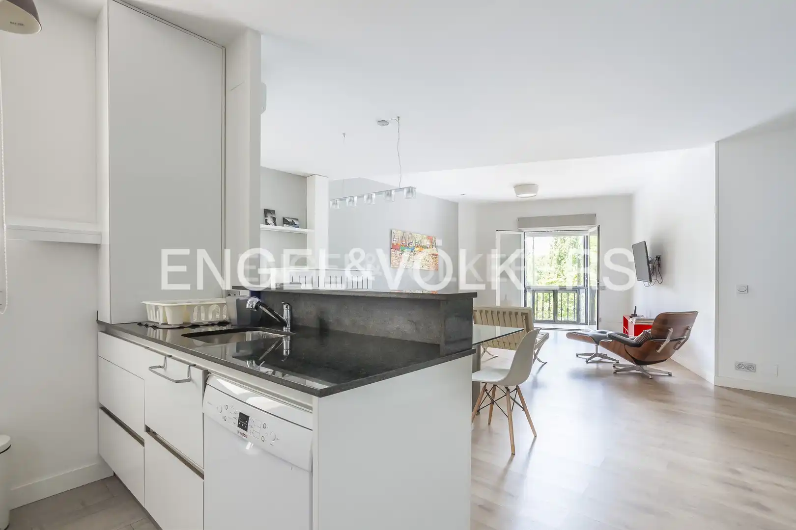 Cocina de Piso de alquiler en Madrid con Aire acondicionado, Calefacción y Amueblado