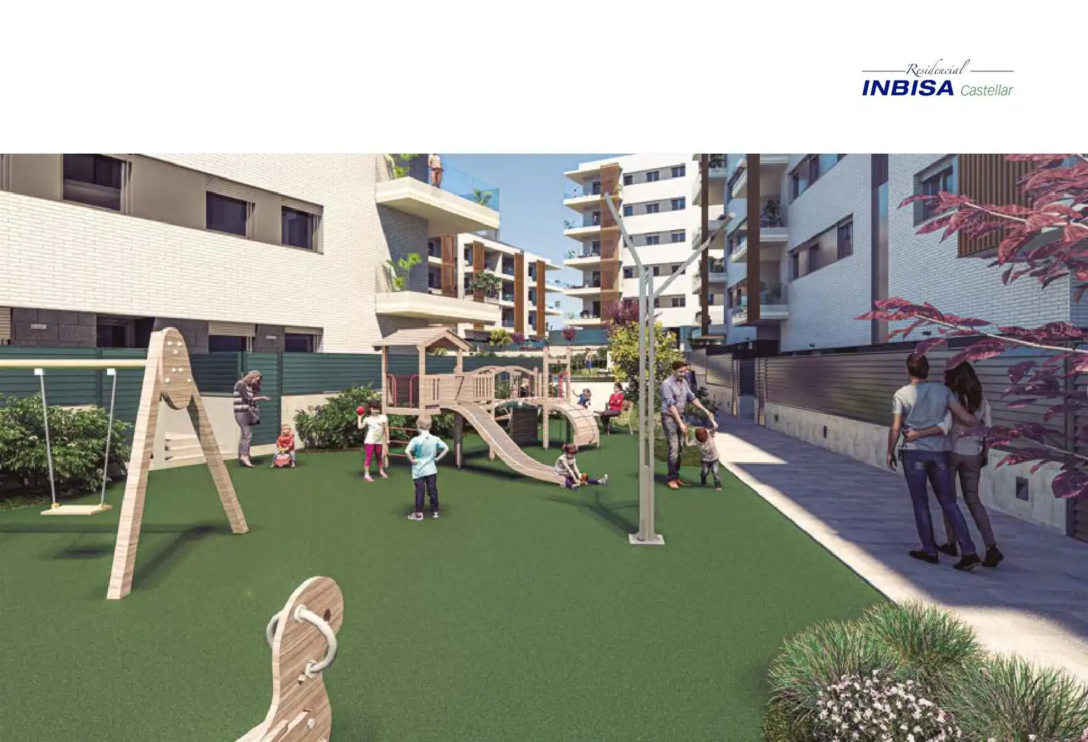 Vista exterior de Piso en venta en Castellar del Vallès con Calefacción, Jardín privado y Parquet