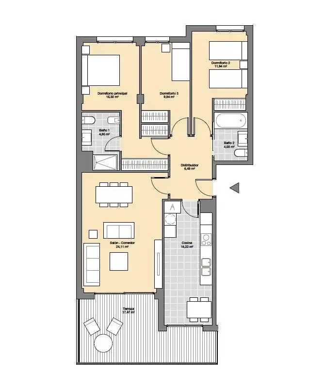 Wohnung zum Verkauf in La Plana