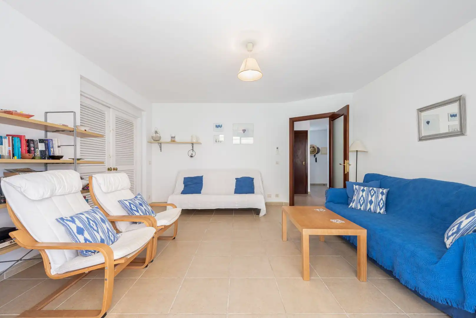 Sala de estar de Piso en venta en Pollença con Aire acondicionado, Jardín privado y Terraza