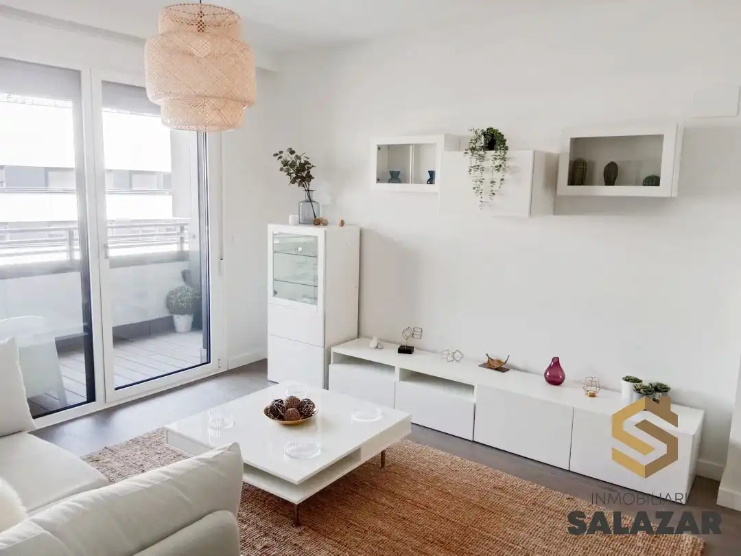 Sala de estar de Ático de alquiler en Bilbao  con Calefacción, Jardín privado y Terraza